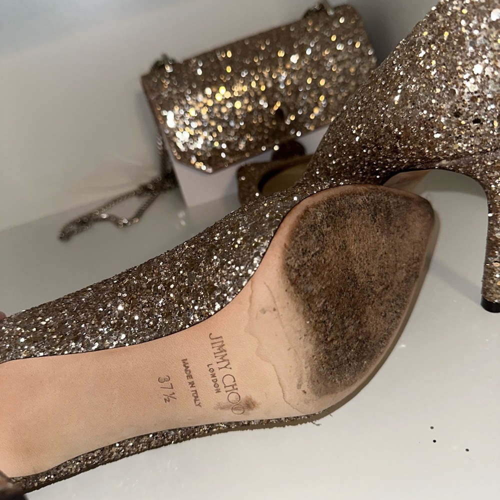 Jimmy choo romy 85 ballet pink - looks champagne to me - Picture 3 of 3